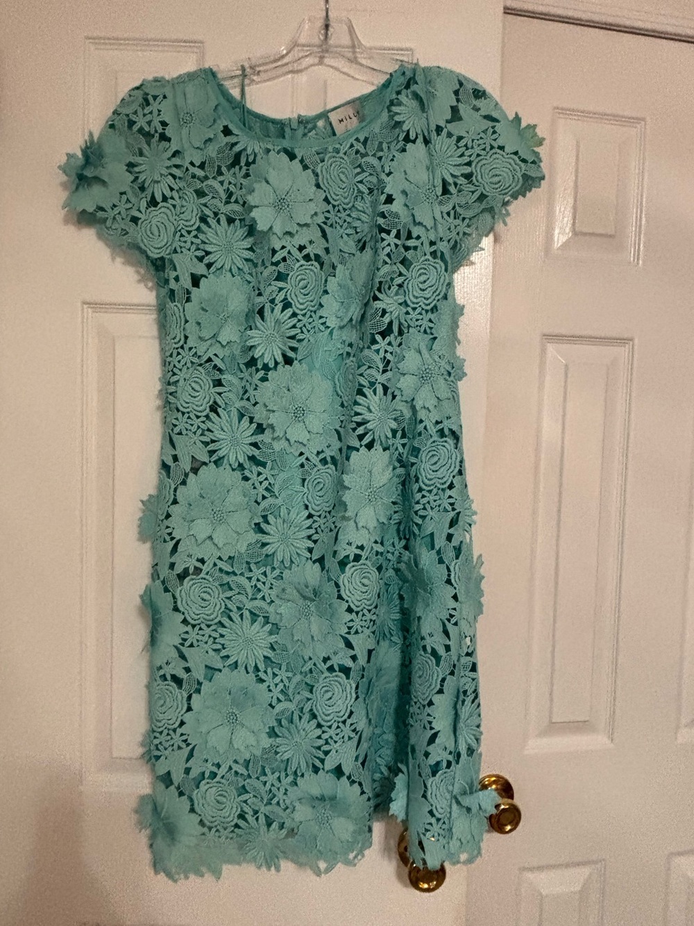 Milly Mint Floral Lace Dress size 9